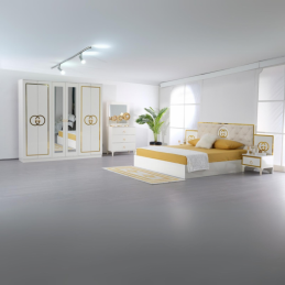 Dormitor COD 120 ALB 160x200