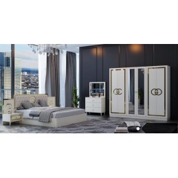Dormitor COD 120 ALB 180x200